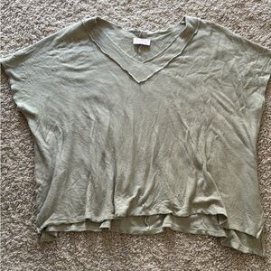 Pink Lily Sage Green Short Sleeve Top